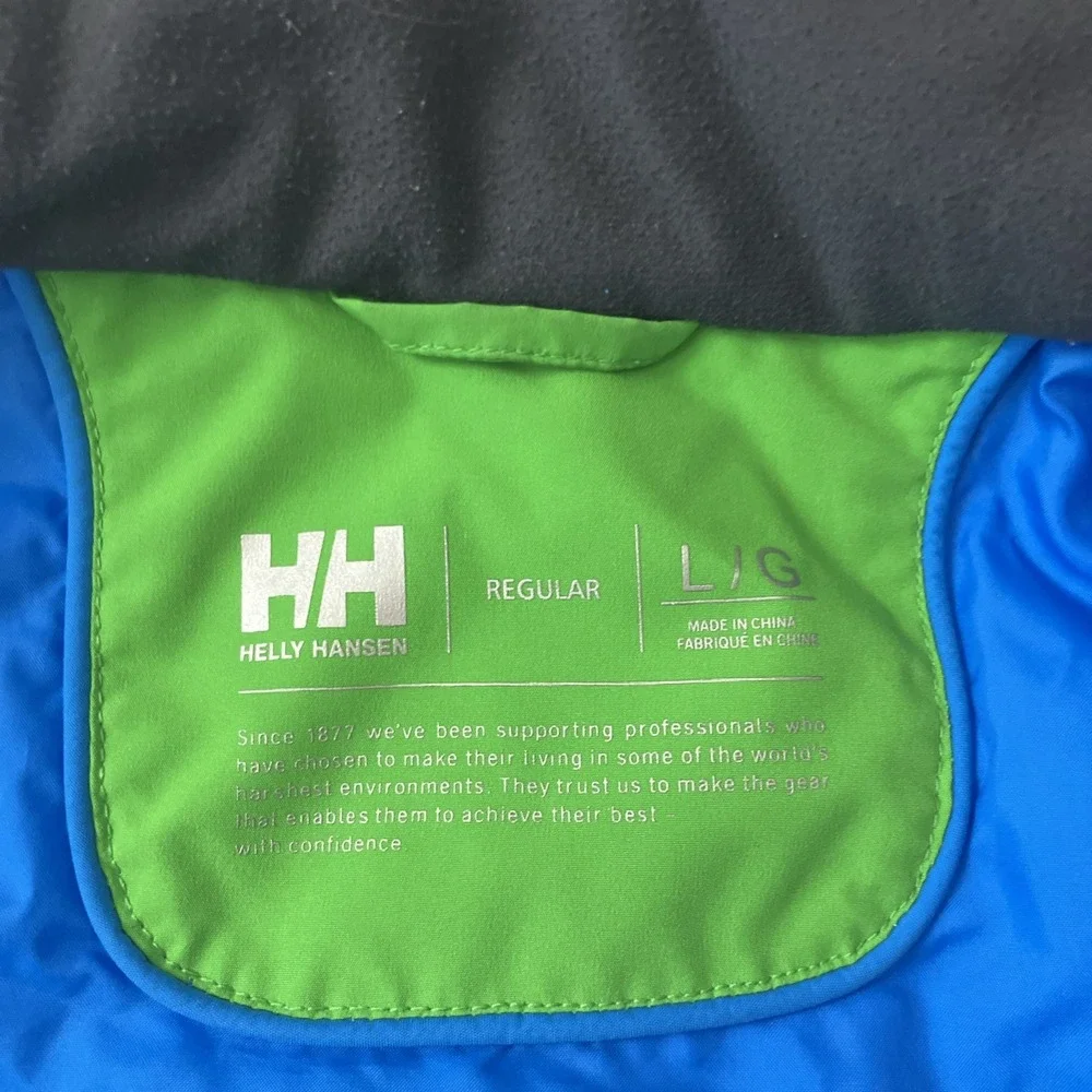 Helly Hansen Jacket Mens Large Motion Insulated Ski Jacket Green SnowBoard Recco